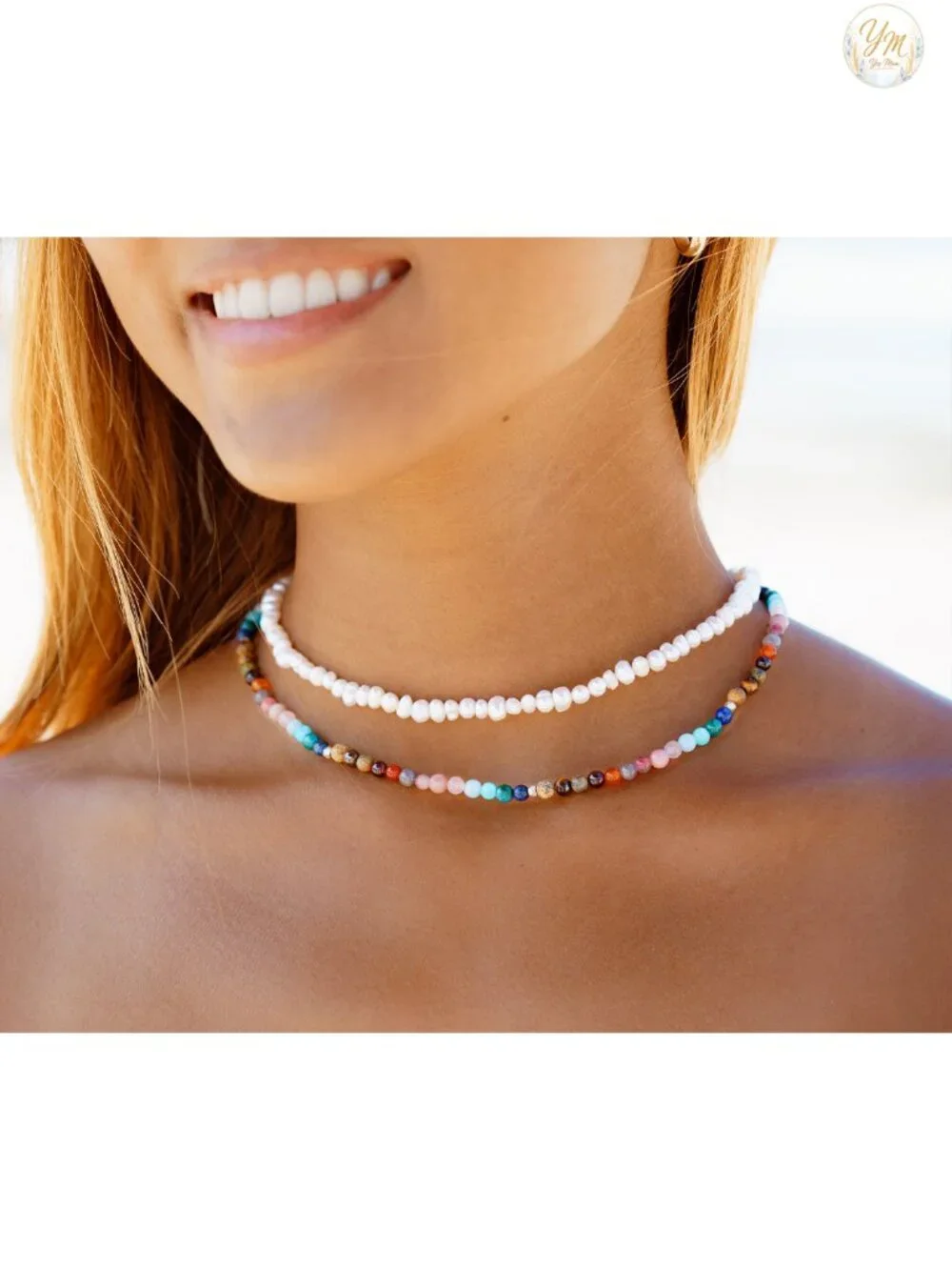7 Chakra Healing Crystal Necklace with Genuine Stones Adjustable